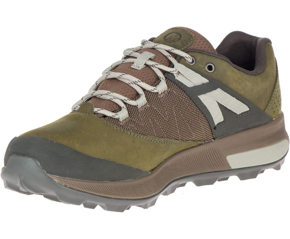 Tenis Homem - Merrell Zion Waterproof - Verde Oliva - GQA320598